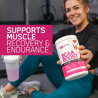 NEW refreshing BCAA + electrolyte drink to support muscle recovery!